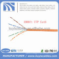 Orange UTP Cat6 Ethernet Cable Coiled